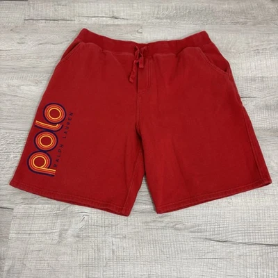 Shorts Polo Ralph Lauren Vermelho Sólido Macio Leve Masculino Pequeno/Juvenil Extra Grande - Imagem 1 de 4