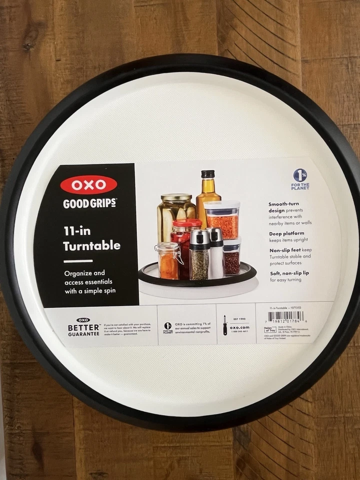 Tocadiscos OXO Good Grips 11 pulgadas diseño Lazy Susan para organizar Foto 1 de 3