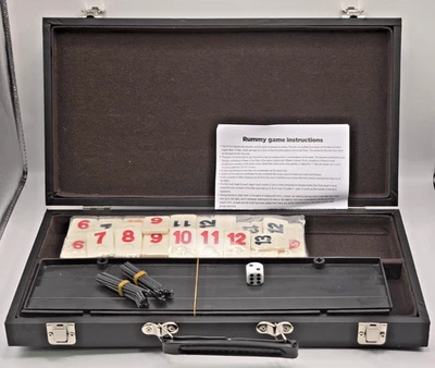 Rummy Tile Game Set w/ Case – Classic Family Board Game for 2-4 Players – New Co - Image 1 of 4