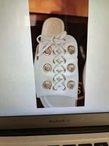 Original Tod‘s Sandale NP 485€Luxus Damen Schuhe Echt Leder Italien Weiß - Bild 1 von 8