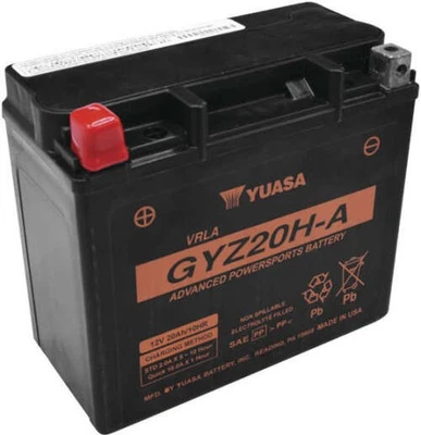 Yuasa GYZ High Performance Maintenance Free Battery - GYZ20H-A Motorcycle PWC - Image 1 of 4