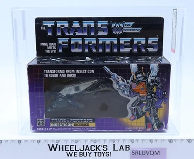 Kickback AFA GRADED 75 75/85/90 G1 Transformers Hasbro TAPE SEALED - Image 1 of 4