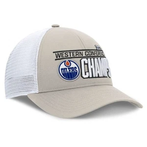 Men's Fanatics Natural/White Edmonton Oilers 2025 Western Conference Champions - Picture 1 of 4