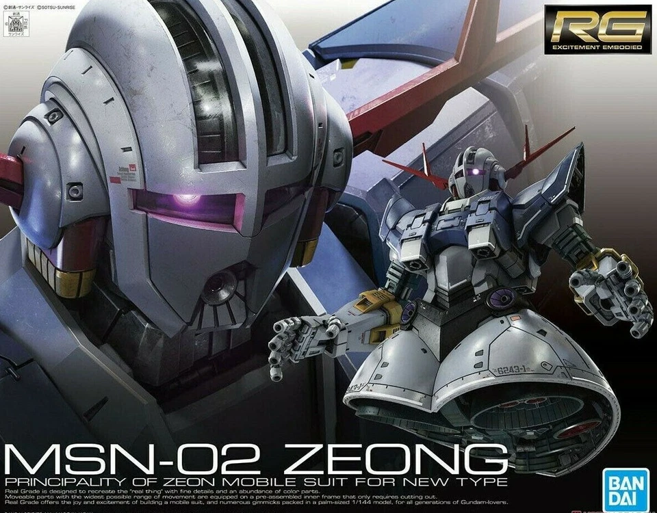 Bandai Real Grade RG 1/144 Mobile Suit Gundam Msn-02 Zeong