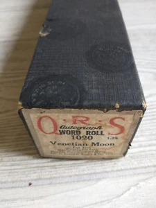 QRS Player Piano Word Roll 1020 Venetian Moon - Picture 1 of 3