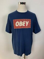 OBEY Clothing Mens Big Logo Cotton Street Wear T-Shirt Shirt Tee Size XL