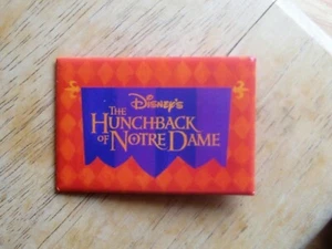 Disney's The Hunchback of Notre Dame Promo Movie Square 3"x2" Pinback Button - Picture 1 of 3
