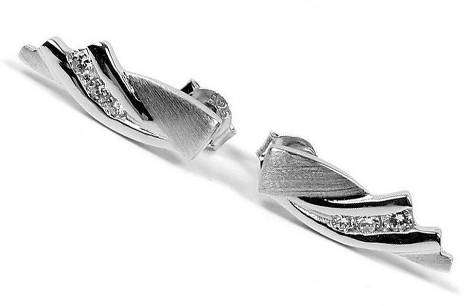 Minott Orecchini Da Donna In Argento Con Zirconia 3,6G - Immagine 1 di 1