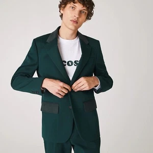 Men's Lacoste LIVE Cotton Cloth Suit Jacket Blazer VH1674 - Picture 1 of 9