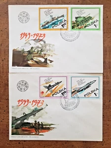 POLAND #1996-1999 POLISH PEOPLE'S ARMY SET OF 2 FDC'S WITH CAHETS, UNAD. - Picture 1 of 6