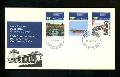 Postal History New Zealand FDC #698-700 Government parliament 1979 - Image 1 of 2