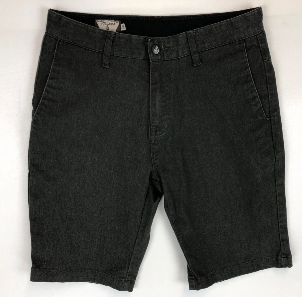 Volcom Shorts Men's 28 Chino Flat Front Casual Outdoor Skate Surf Flex Gray - Image 1 of 4