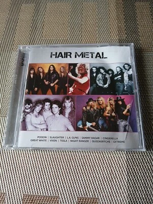ICON CD Hair Metal Compilation Poison Vixen Tesla Extreme 80s Hair Glam Metal - Image 1 of 2