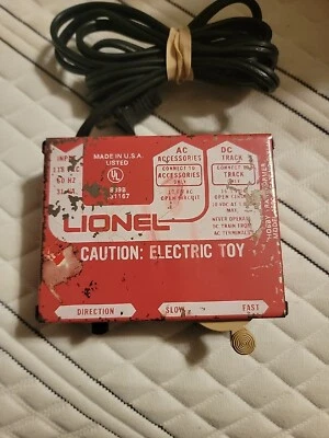 Juguete Eléctrico De Colección Lionel Hobby Transformer Modelo 4350 SIN PROBAR Hecho en EE. UU. Foto 1 de 3