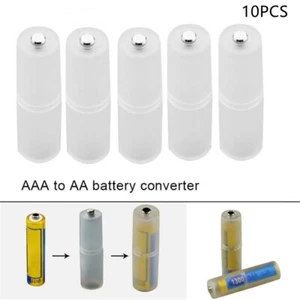 Adaptador convertidor de batería 10/20 PC AAA a AA soporte de baterías estuche de poste negativo - Imagen 1 de 10