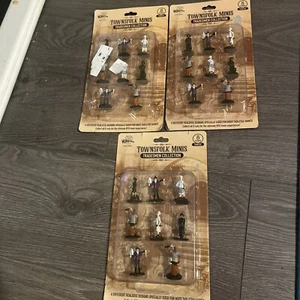 Townsfolk Minis Tradesmen Collection Monster 8 Figures Painted - Lot of 3 - Picture 1 of 4