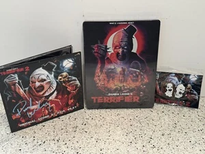 SIGNED TERRIFIER 2 SCORE, LTD STEELBOOK, & OOP PIN PLEASE READ - Bild 1 von 5