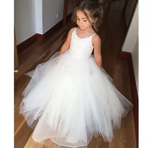 NEW Communion Party Prom Princess Pageant Bridesmaid Wedding Flower Girl Dress - Picture 1 of 5