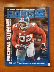 NY Giants vs. New England Patriots 12/29/2007 Game Program - 16-0 Season - NFL - Picture 1 of 2