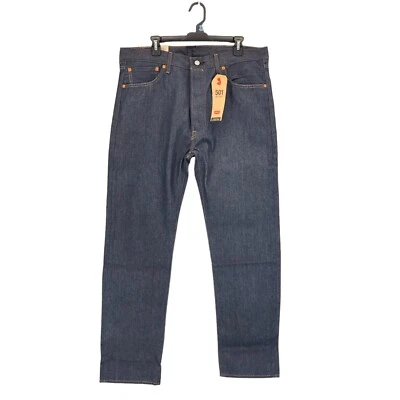NUEVO Jeans Levi's 501 Original Encogibles a Ajuste Azul Botón Mosca Recto Para Hombres 32x30 Foto 1 de 4