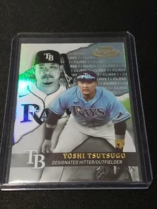 2020 Topps Gold Label Class 1 Black Parallel #90 Yoshi Tsutsugo RC Rays PWE - Picture 1 of 2