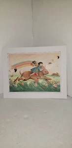 EMILY WINFIELD MARTIN DREAM ANIMALES 8" X 10" IMPRESIÓN ARTÍSTICA JACKALOPE ABEJA ARCO IRIS - Imagen 1 de 4