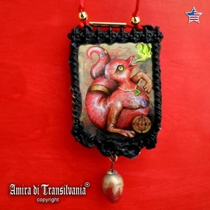 Gothic Talisman Triskel Pendant Goetia Amulet Necklace Demon Amon Fetish Jewelry - Picture 1 of 24