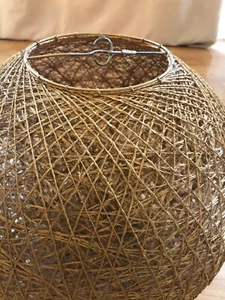 Bronze Woven Twine Lampshade - Picture 1 of 1