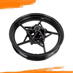 Glossy Black Front Wheel Rim For Kawasaki Z400 EX400 Ninja 400 ABS 2018-2023 - Picture 1 of 12