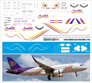 Airbus A320 Thai Smile 1/144 PAS-CALCOMANÍAS 320-39 - Imagen 1 de 1