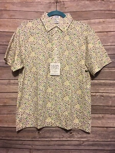 Leon Levin Damen Poloshirt PL Pastell Blumen Kurzarm weiche Baumwollmischung - Bild 1 von 9