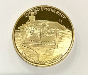 ~NEW! CHALLENGE COIN US NAVY NIMITZ CLASS CARRIER PROJECTING AMERICAN POWER - Picture 1 of 3