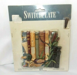 Figi Duck Books Double Switchplate Cover WILDERNESS BOUND COUNTRY CABIN Wildlife - Picture 1 of 5
