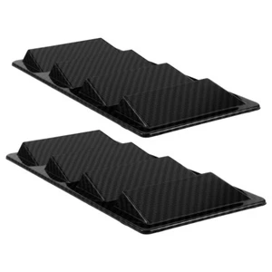 2 Pcs Hood Air Outlet Car Vent Decoration Engine Cover Decals Bonnet - Picture 1 of 12