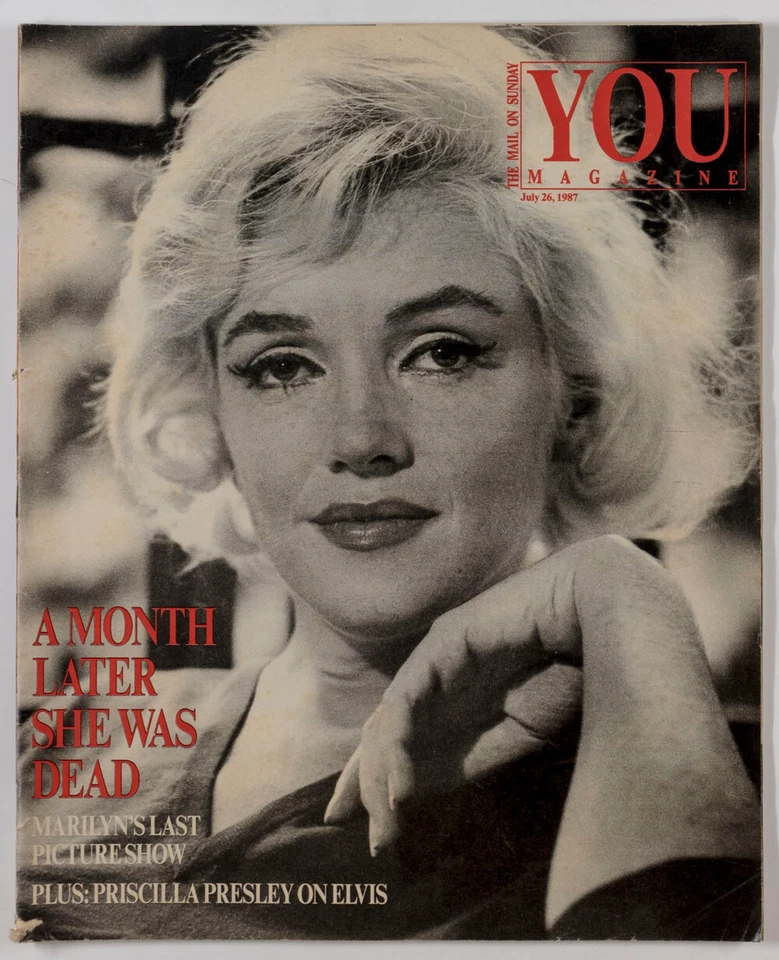 MARILYN MONROE PRISCILLA ELVIS PRESLEY GARY HART You Mail magazine 26 July 1987 - Image 1 of 1