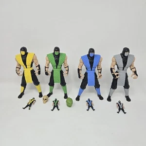 Jazwares Mortal Kombat 4 Pack Figures Toys R Us Exclusive 2011 Loose Complete - Picture 1 of 9