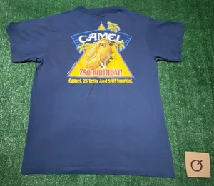 Camiseta vintage 1988 Joe Camel 75 cumpleaños L grande puntada única - Imagen 1 de 8