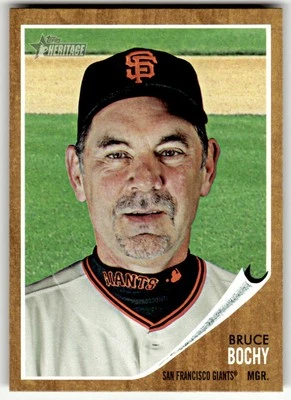 2011 Topps Heritage #322 Bruce Bochy San Francisco Giants Baseball Manger - Image 1 of 2