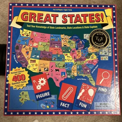 Juego de mesa Great States premio al mejor juguete nuevo en caja Foto 1 de 3