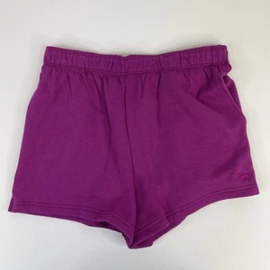 Pantalones Cortos Victoria's Secret ROSA Hiedra Polar Plegable Perro Logo Púrpura Talla M Nuevos VS - Imagen 1 de 8