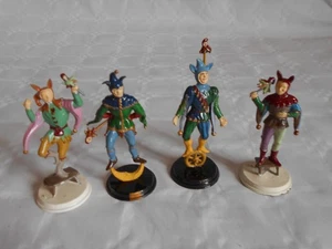 Mokarex Coffee premiums figures painted Jesters Fools Fou french 1960s - Picture 1 of 6