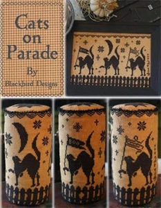 Cats on Parade by Blackbird cross stitch pattern - Picture 1 of 1