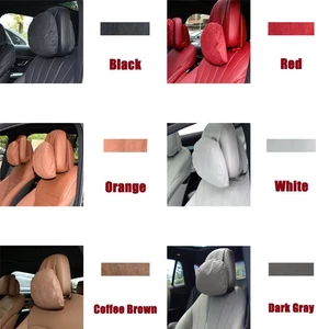 2Pcs Car Headrest Neck Pillows Support Cushion Fashion Design For Benz E300 E320 - Picture 1 of 15