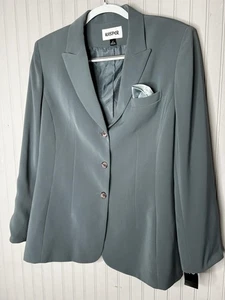 Kasper Blazer Womens 12 Three Button Lined Professional Career Jacket NWT - Picture 1 of 14