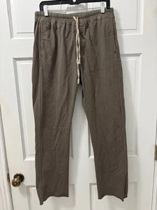 Talla 34/XL Rick Owens DRKSHDW Berlín Peso Medio Letras Cordón Pantalones Polvo - Imagen 1 de 7