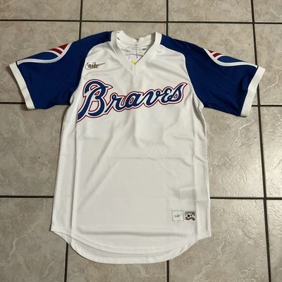 Camiseta deportiva para hombre pequeña Hank Aaron Atlanta Braves Nike Cooperstown Foto 1 de 4