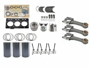 Higher Quality Overhaul Rebuild Kit+3pcs Connecting Rod For Yanmar 3TNE84 Engine - Picture 1 of 7