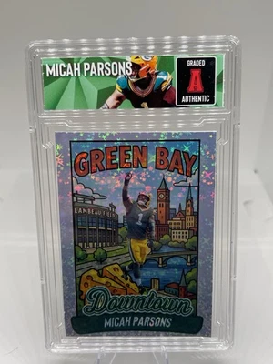 Losa de arte personalizada inspirada en Micah Parsons - Hecha por fans Estilo "Centro" - Green Bay Foto 1 de 2