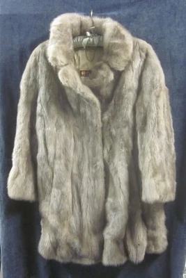 Athens Fur Sales by J. Galistinas & Co Mink Fur Coat Size 12-14 - Made in Greece - Image 1 of 4