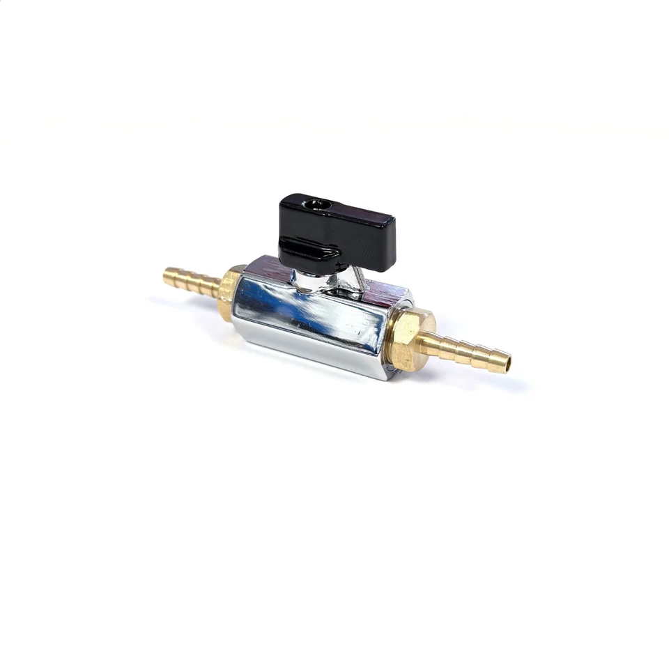 Inline Petrol/Diesel Hose Shut-Off Ball Valve – Multi Size Barbed (5mm - 12mm) - Image 1 of 1